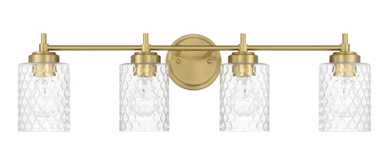 Craftmade 60504-SB Four Light Vanity, Satin Brass