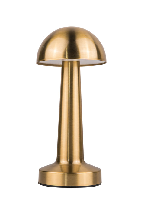 Craftmade 86291BRS-TR LED Rechargeable Lamp, Brass