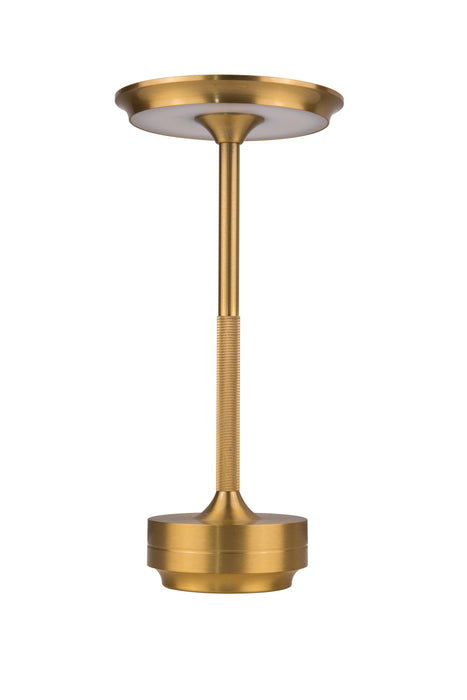 Craftmade 86294GD-TR LED Rechargeable Lamp, Gold
