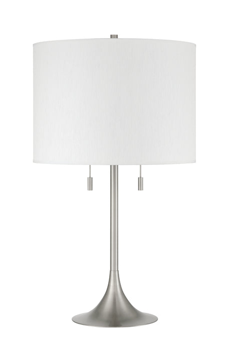 Craftmade 87003BNK-T Two Light Table Lamp, Brushed Polished Nickel