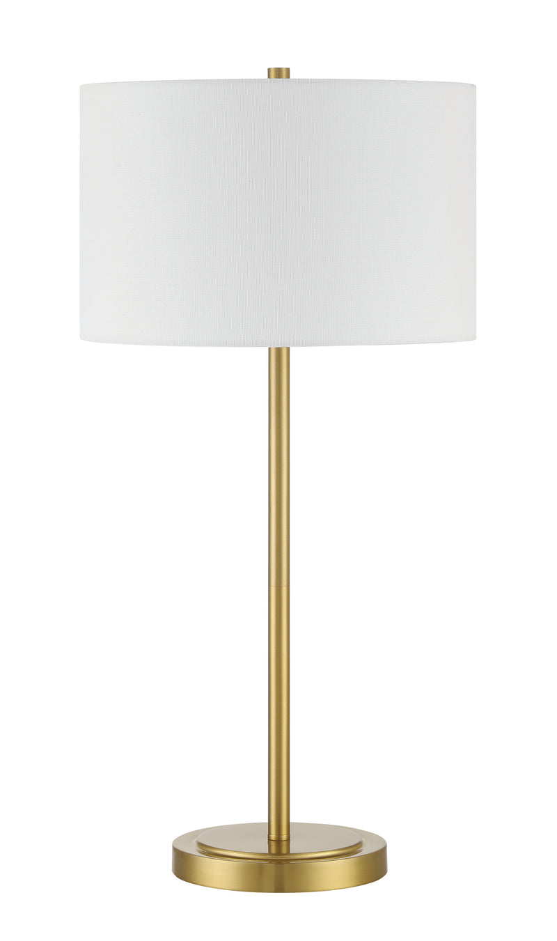 Craftmade 87009SB-T One Light Table Lamp, Satin Brass
