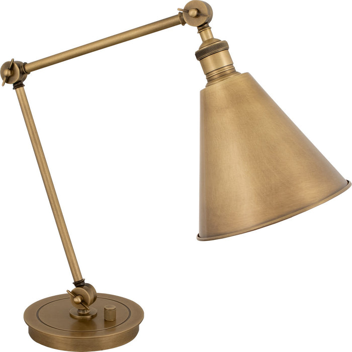 Robert Abbey 2419 One Light Table Lamp, Warm Brass