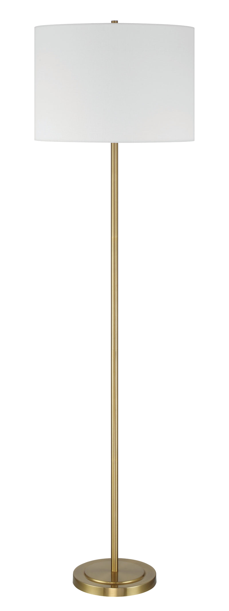 Craftmade 87010SB-F One Light Floor Lamp, Satin Brass