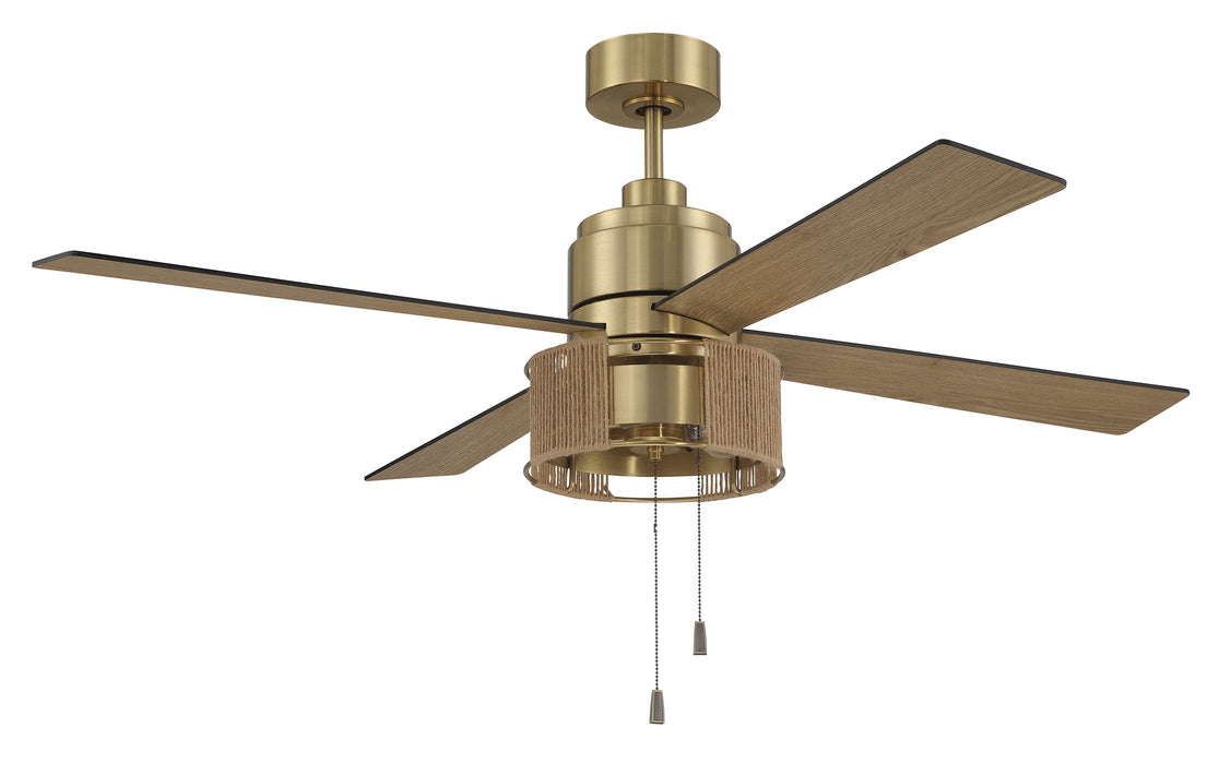 Craftmade KNS52SB4 52"Ceiling Fan, Satin Brass