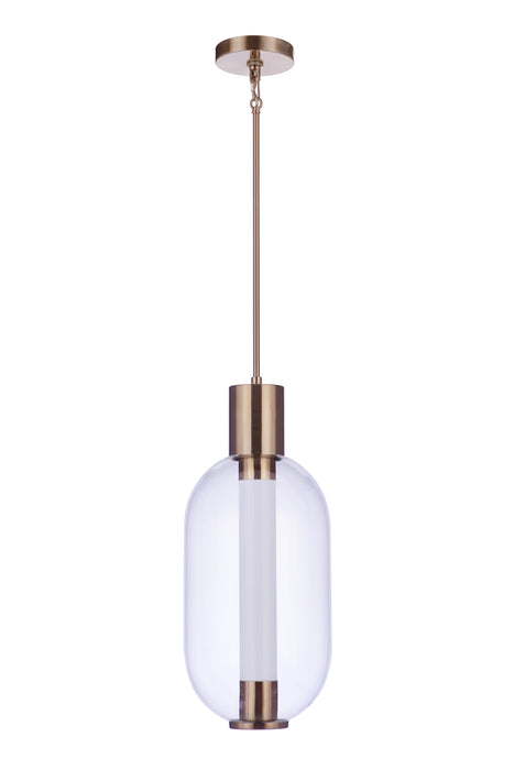 Craftmade P996SB-LED LED Pendant, Satin Brass