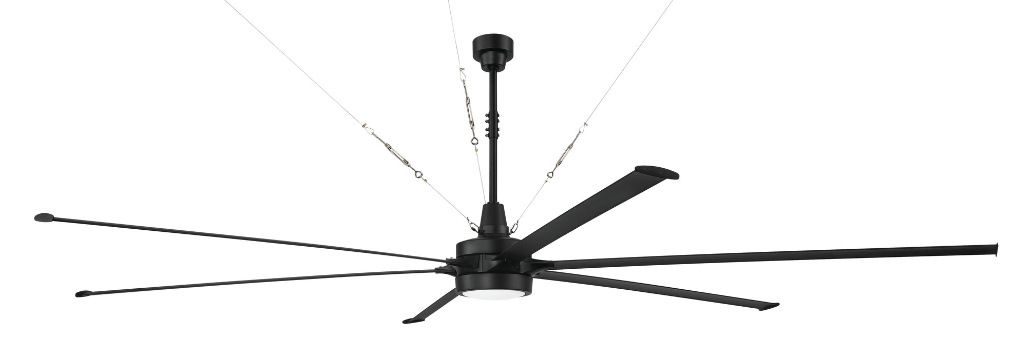 Craftmade PRT144FB6 144"Ceiling Fan, Flat Black