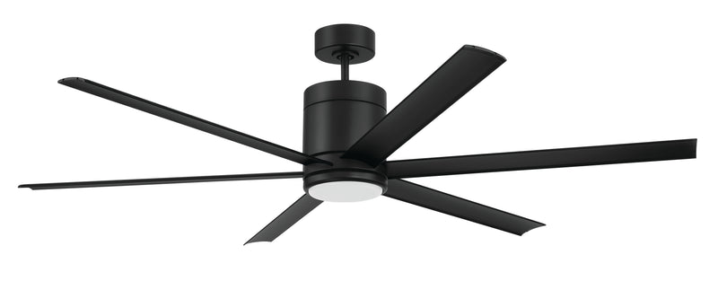Craftmade TTE65FB6 65"Ceiling Fan, Flat Black