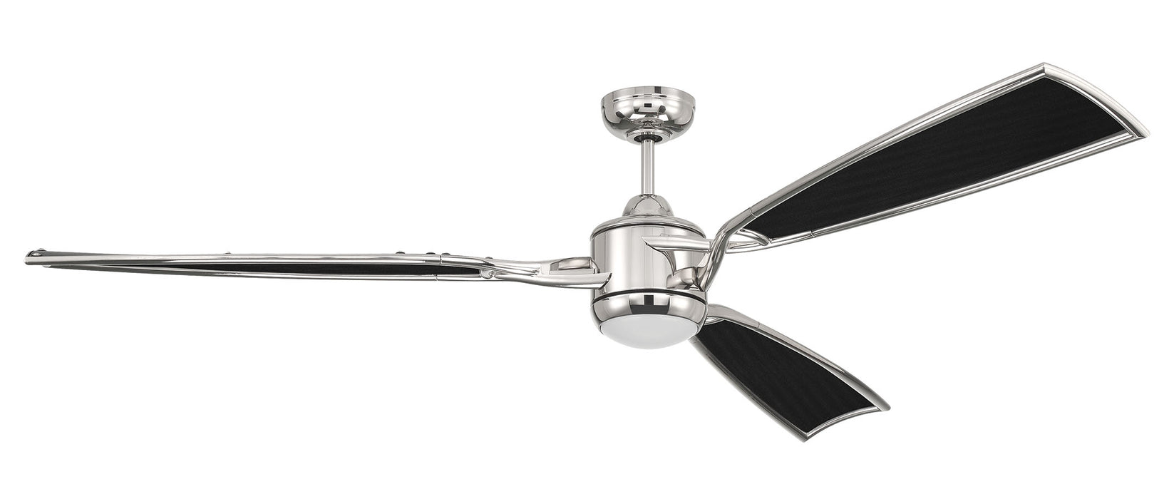 Craftmade VIA72PLN3 72"Ceiling Fan, Polished Nickel
