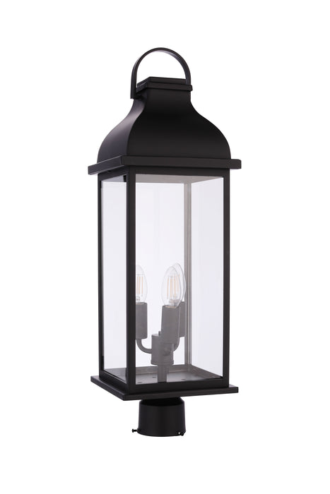 Craftmade ZA7225-MN Three Light Outdoor Post Mount, Midnight