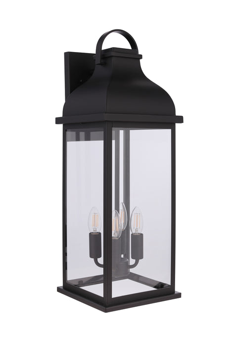 Craftmade ZA7234-MN Four Light Outdoor Wall Lantern, Midnight