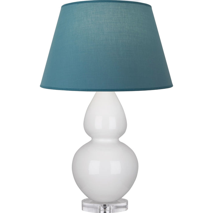 Robert Abbey A670B One Light Table Lamp, Lily Glazed Ceramic w/Lucite