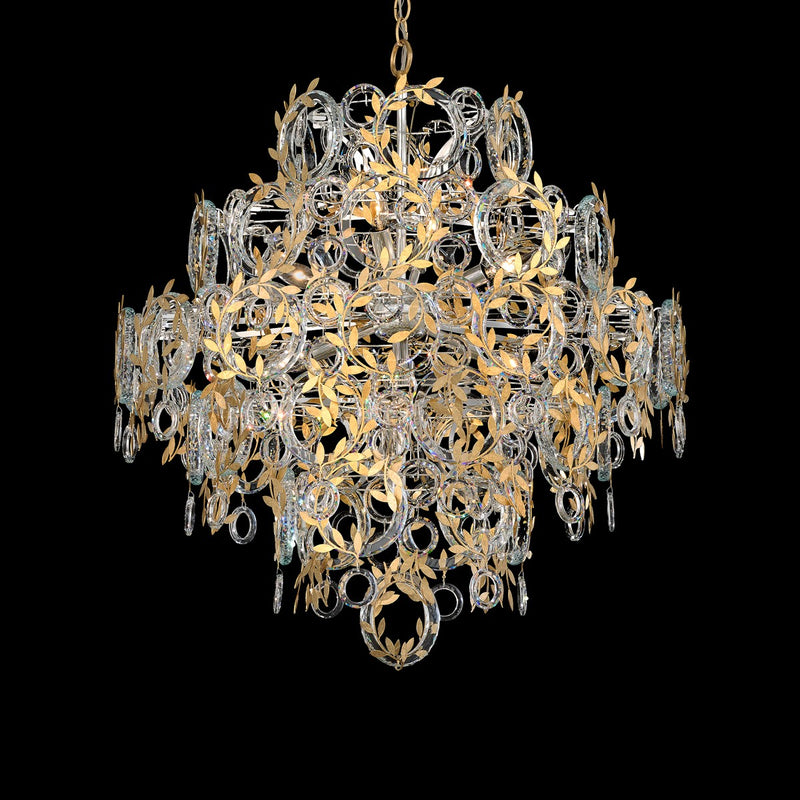 Schonbek S24529-26R Eight Light Chandelier, French Gold
