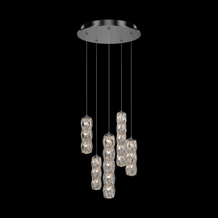 Schonbek S26505-401R LED Pendant, Polished Stainless Steel