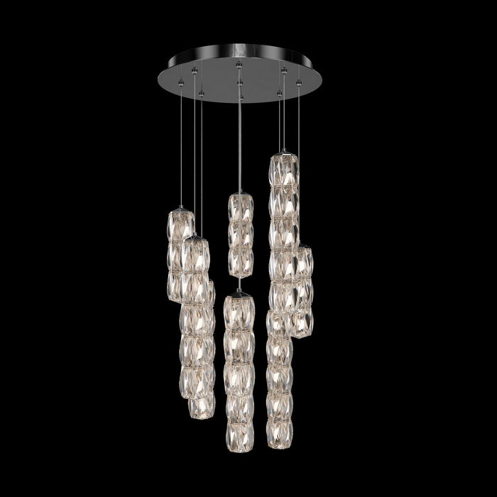 Schonbek S26509-401R LED Pendant, Polished Stainless Steel