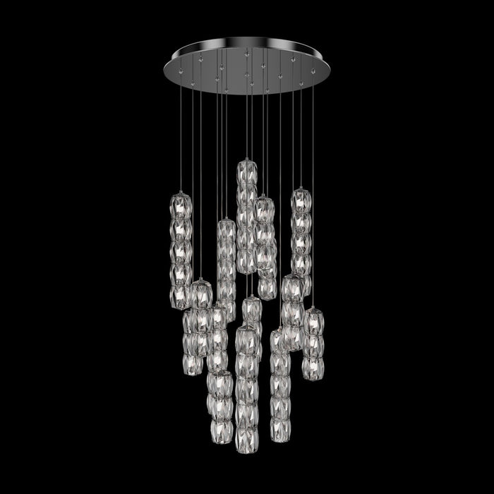 Schonbek S26515-401R LED Pendant, Polished Stainless Steel