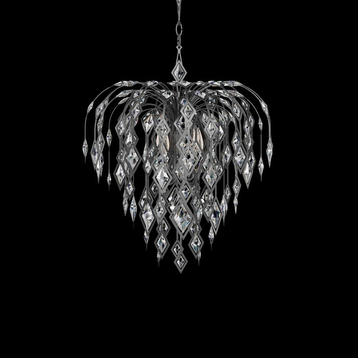 Schonbek S27522-717O Four Light Chandelier, Antique Pewter