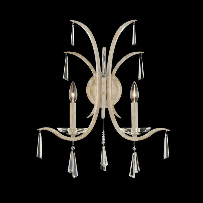 Schonbek S30502-711R Two Light Wall Sconce, White Gold