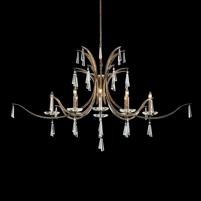 Schonbek S30508-76R Eight Light Chandelier, Heirloom Bronze