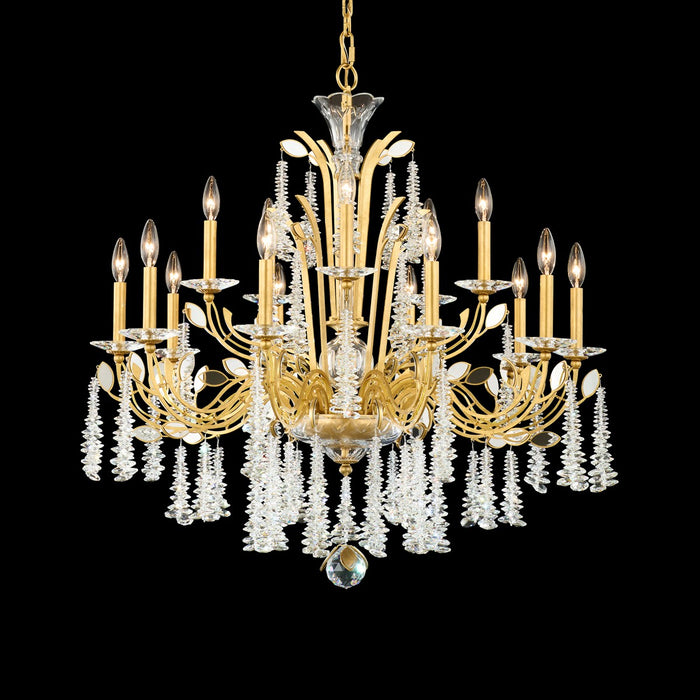 Schonbek S58515-26R 15 Light Chandelier, French Gold