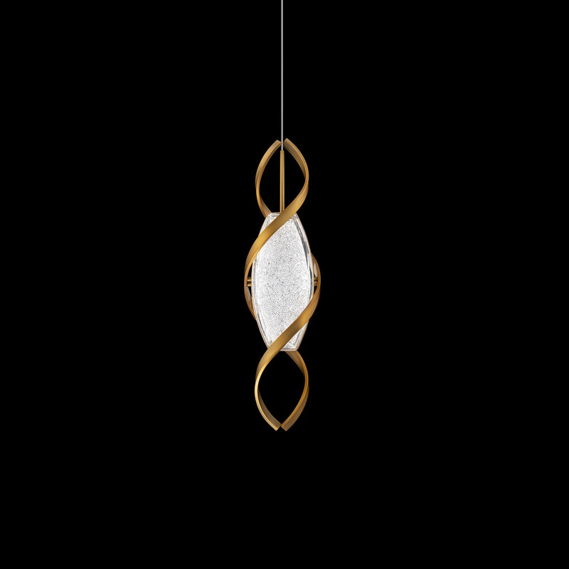 Schonbek S8718-700R LED Mini Pendant, Aged Brass