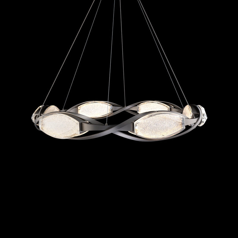 Schonbek S8734-703R LED Pendant, Brushed Nickel