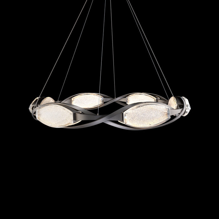 Schonbek S8734-703R LED Pendant, Brushed Nickel
