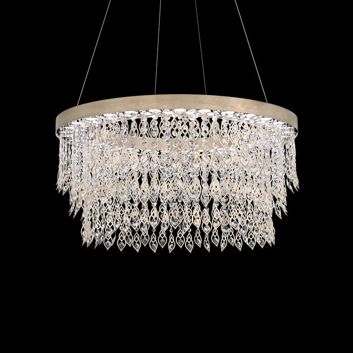 Schonbek S9118-48R LED Pendant, Antique Silver