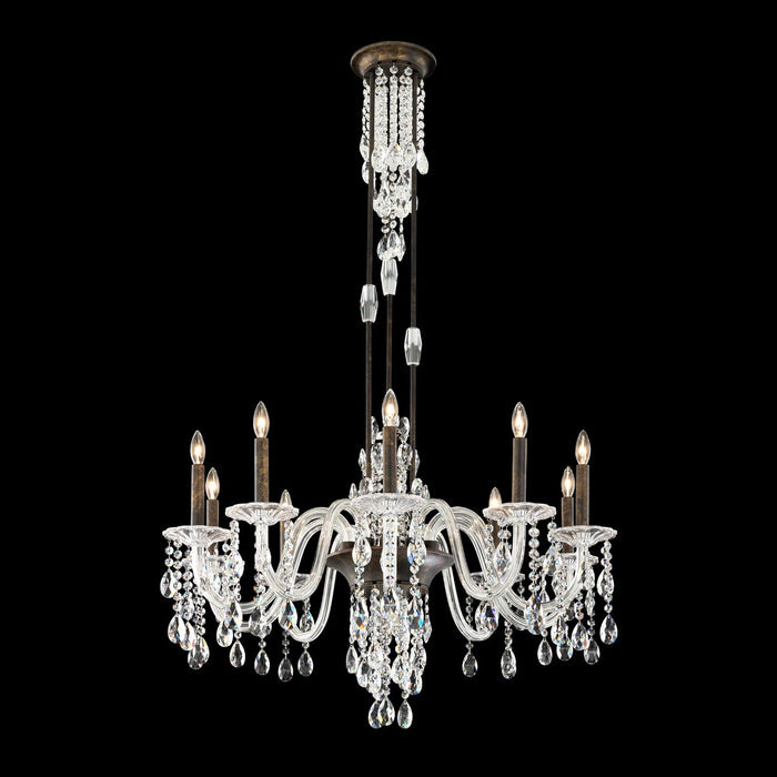 Schonbek S93510-76R Ten Light Chandelier, Heirloom Bronze