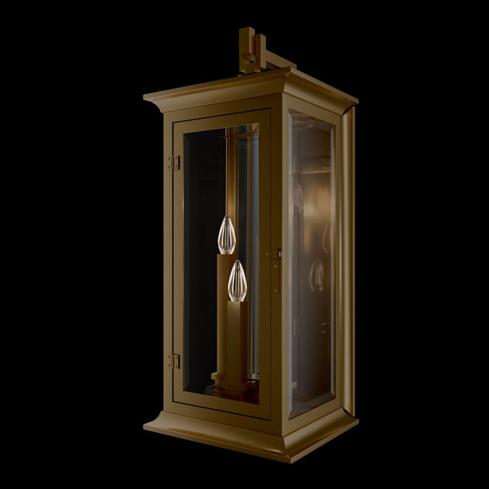 Schonbek SW33528-718 Four Light Outdoor Wall Mount, Burnish Brass