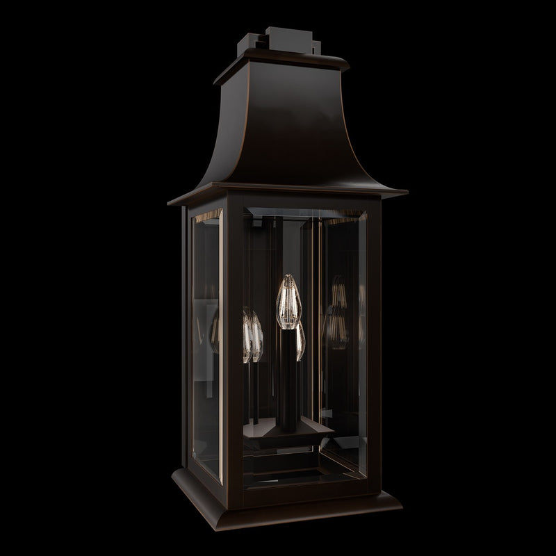Schonbek SW36525-719 Three Light Outdoor Wall Mount, Oil Rubbed Bronze