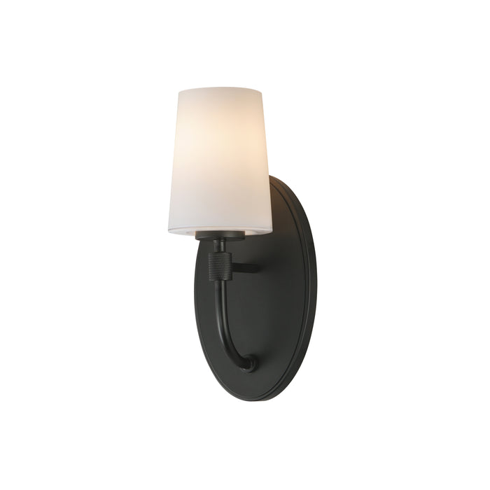 Maxim 12691WTBK One Light Wall Sconce, Black