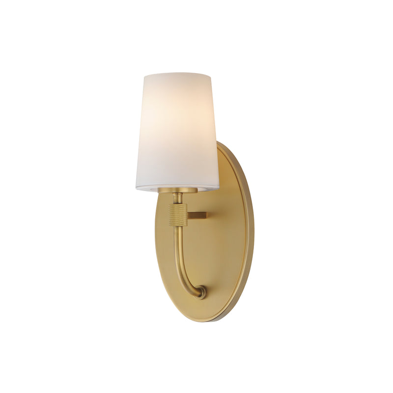 Maxim 12691WTNAB One Light Wall Sconce, Natural Aged Brass