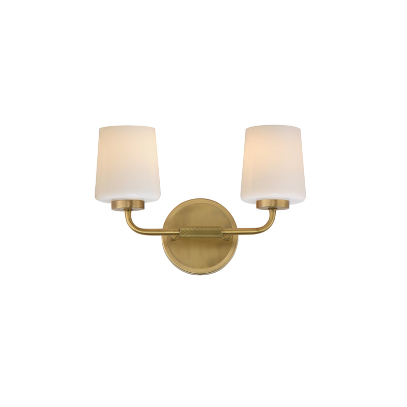 Maxim 12692WTNAB Two Light Wall Sconce, Natural Aged Brass