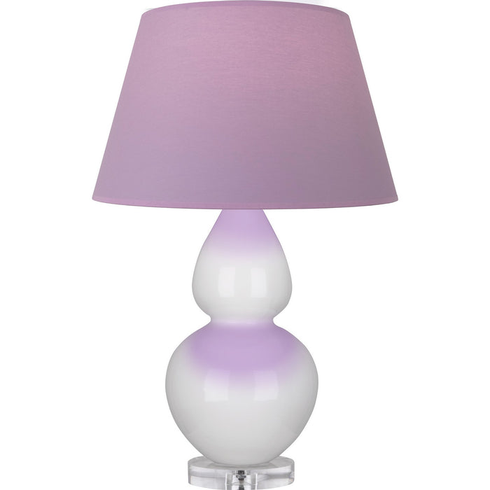 Robert Abbey A670L One Light Table Lamp, Lily Glazed Ceramic w/Lucite