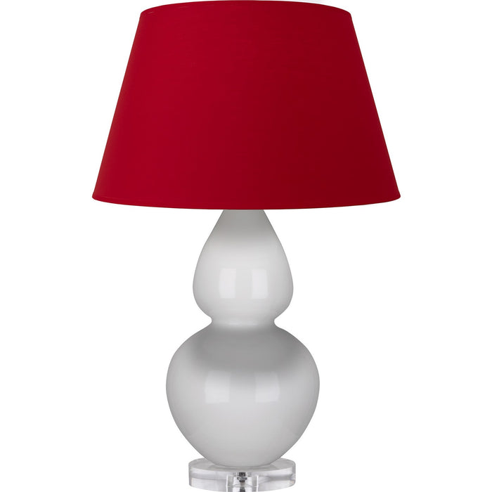 Robert Abbey A670R One Light Table Lamp, Lily Glazed Ceramic w/Lucite