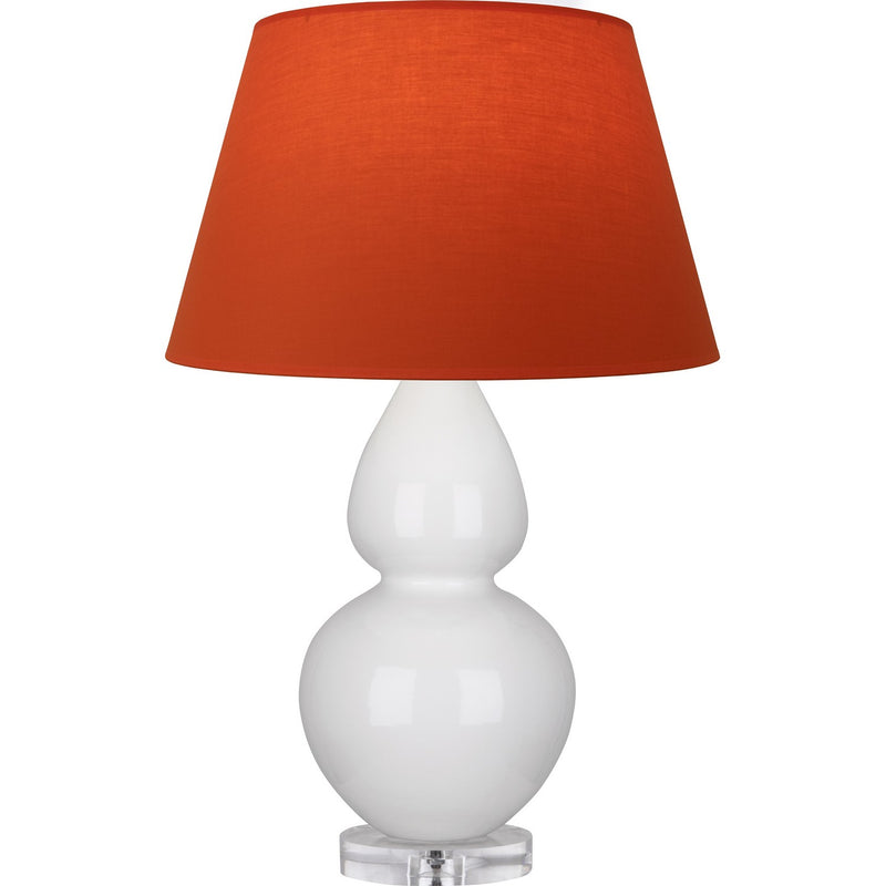 Robert Abbey A670T One Light Table Lamp, Lily Glazed Ceramic w/Lucite