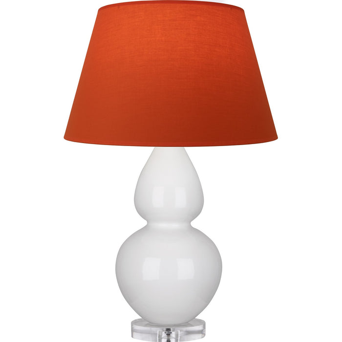 Robert Abbey A670T One Light Table Lamp, Lily Glazed Ceramic w/Lucite