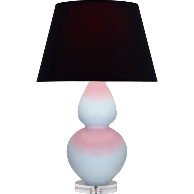 Robert Abbey A676K One Light Table Lamp, Baby Blue Glazed Ceramic w/Lucite
