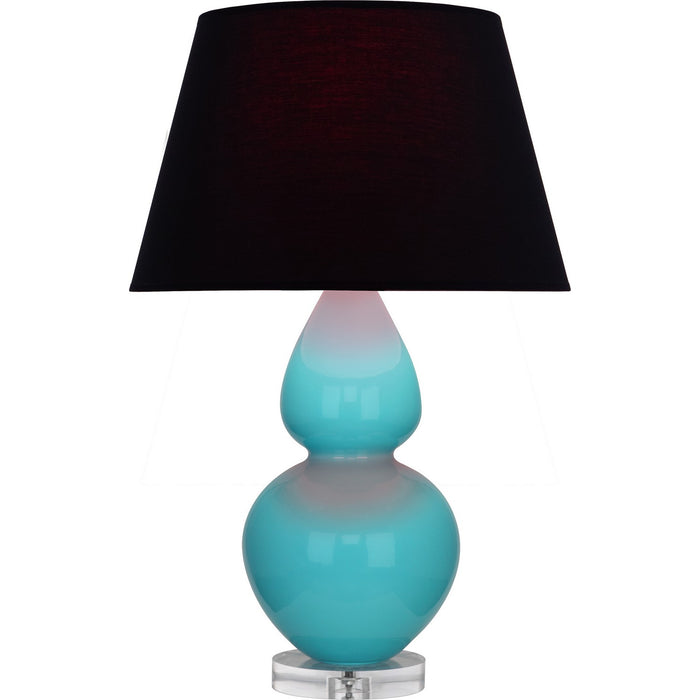 Robert Abbey A741K One Light Table Lamp, Egg Blue Glazed Ceramic w/Lucite