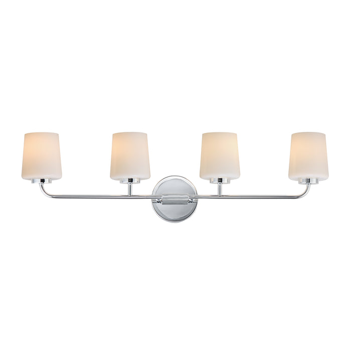 Maxim 12694WTPC Four Light Bath Vanity, Polished Chrome