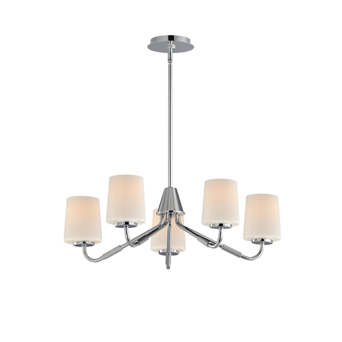 Maxim 12696WTPC Five Light Chandelier, Polished Chrome