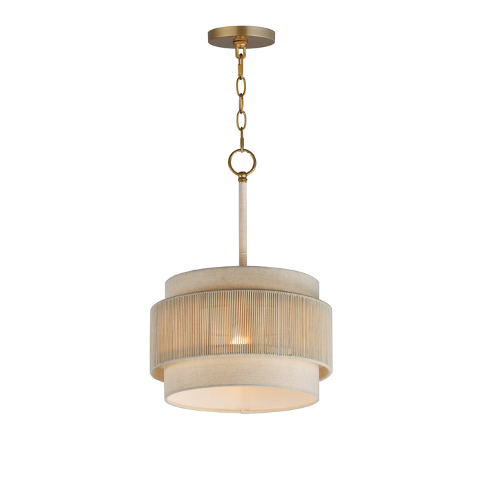 Maxim 12811OFNAB One Light Pendant, Natural Aged Brass