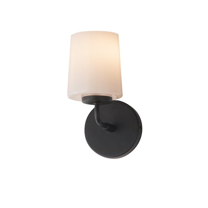 Maxim 12891WTBK One Light Wall Sconce, Black