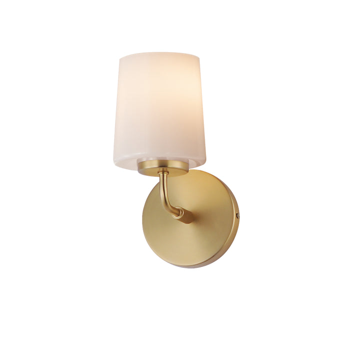 Maxim 12891WTNAB One Light Wall Sconce, Natural Aged Brass