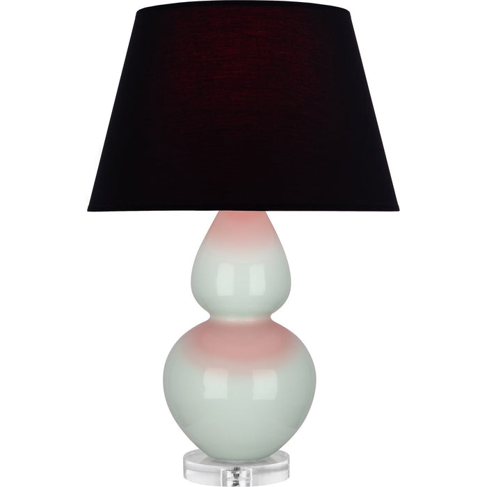 Robert Abbey A791K One Light Table Lamp, Celadon Glazed Ceramic w/Lucite