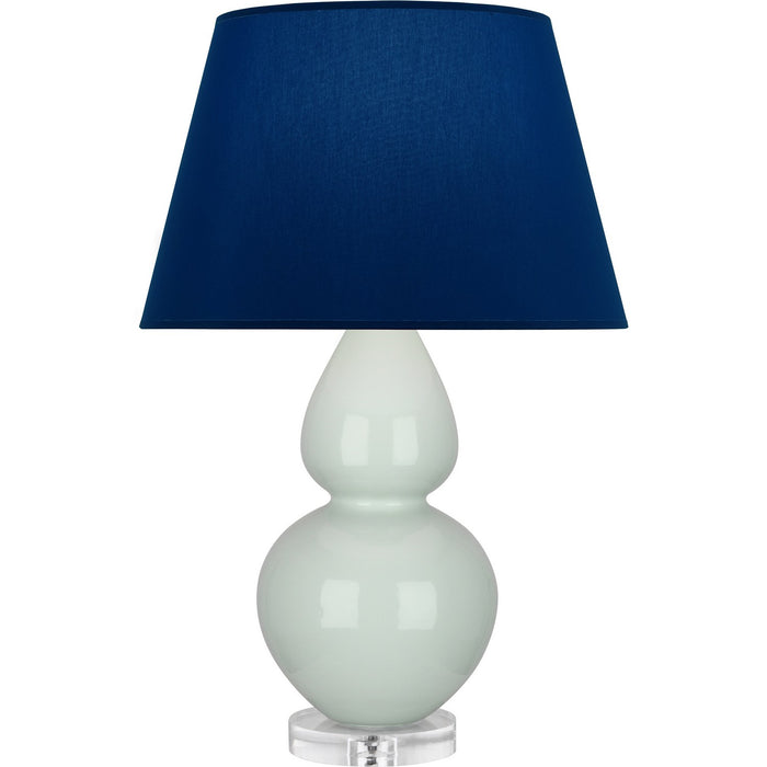 Robert Abbey A791N One Light Table Lamp, Celadon Glazed Ceramic w/Lucite
