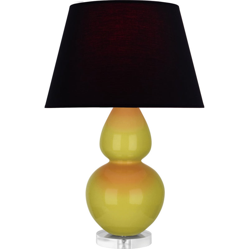 Robert Abbey CI23K One Light Table Lamp, Citron Glazed Ceramic w/Lucite