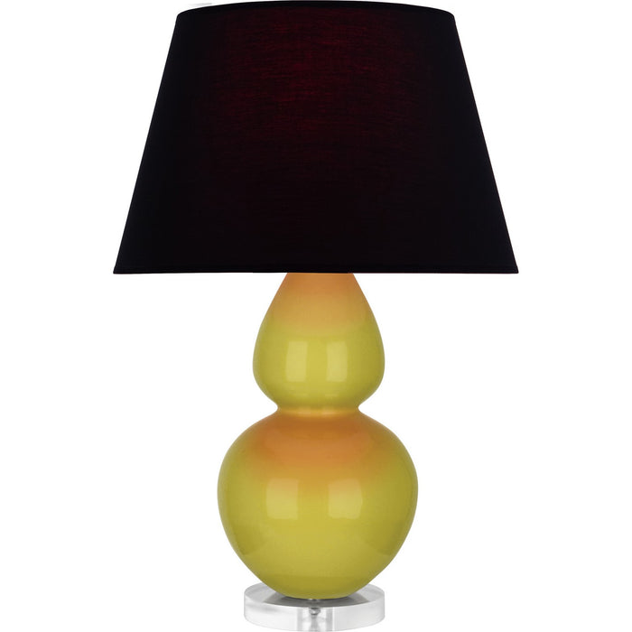 Robert Abbey CI23K One Light Table Lamp, Citron Glazed Ceramic w/Lucite