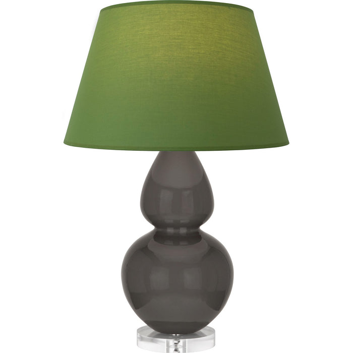 Robert Abbey CR23G One Light Table Lamp, Ash Glazed Ceramic w/Lucite
