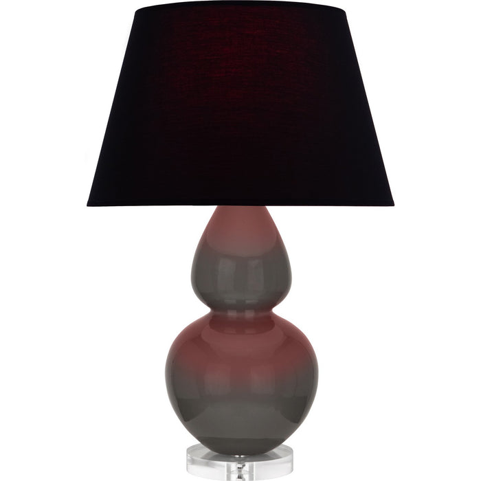 Robert Abbey CR23K One Light Table Lamp, Ash Glazed Ceramic w/Lucite
